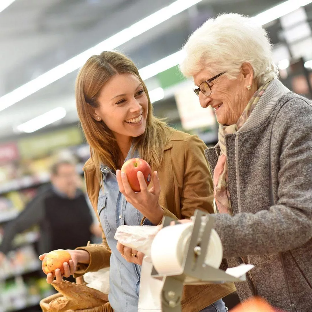 Aide aux courses alimentaires
